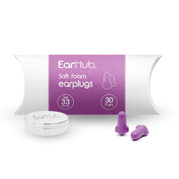 EarHub Sleepwell Soft Purple Earplugs